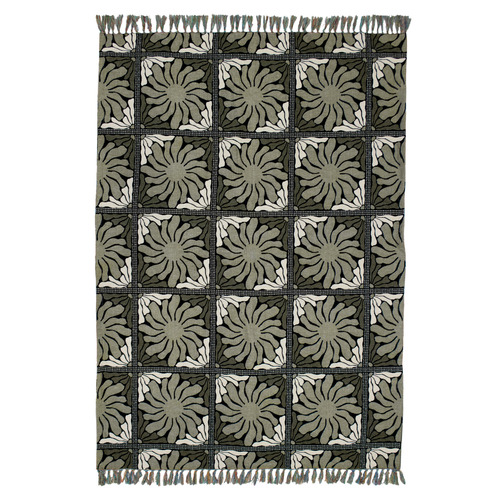 Zinnia Cotton Single Throw