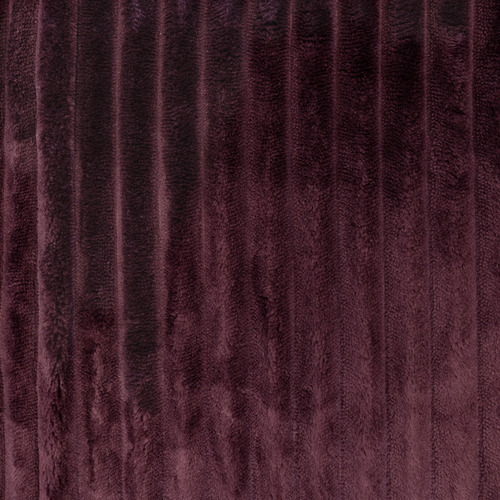 Plum Stripe Channel Velour Cotton Quilt Cover Set