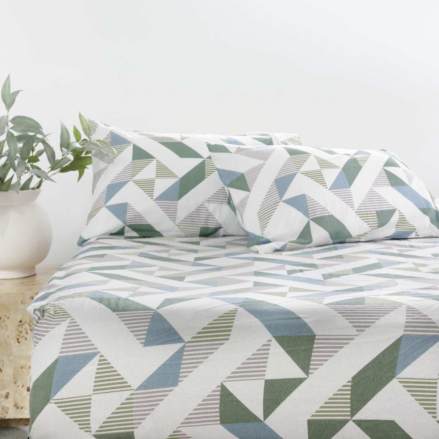 Huxley Cotton Flannelette Fitted Sheet Set