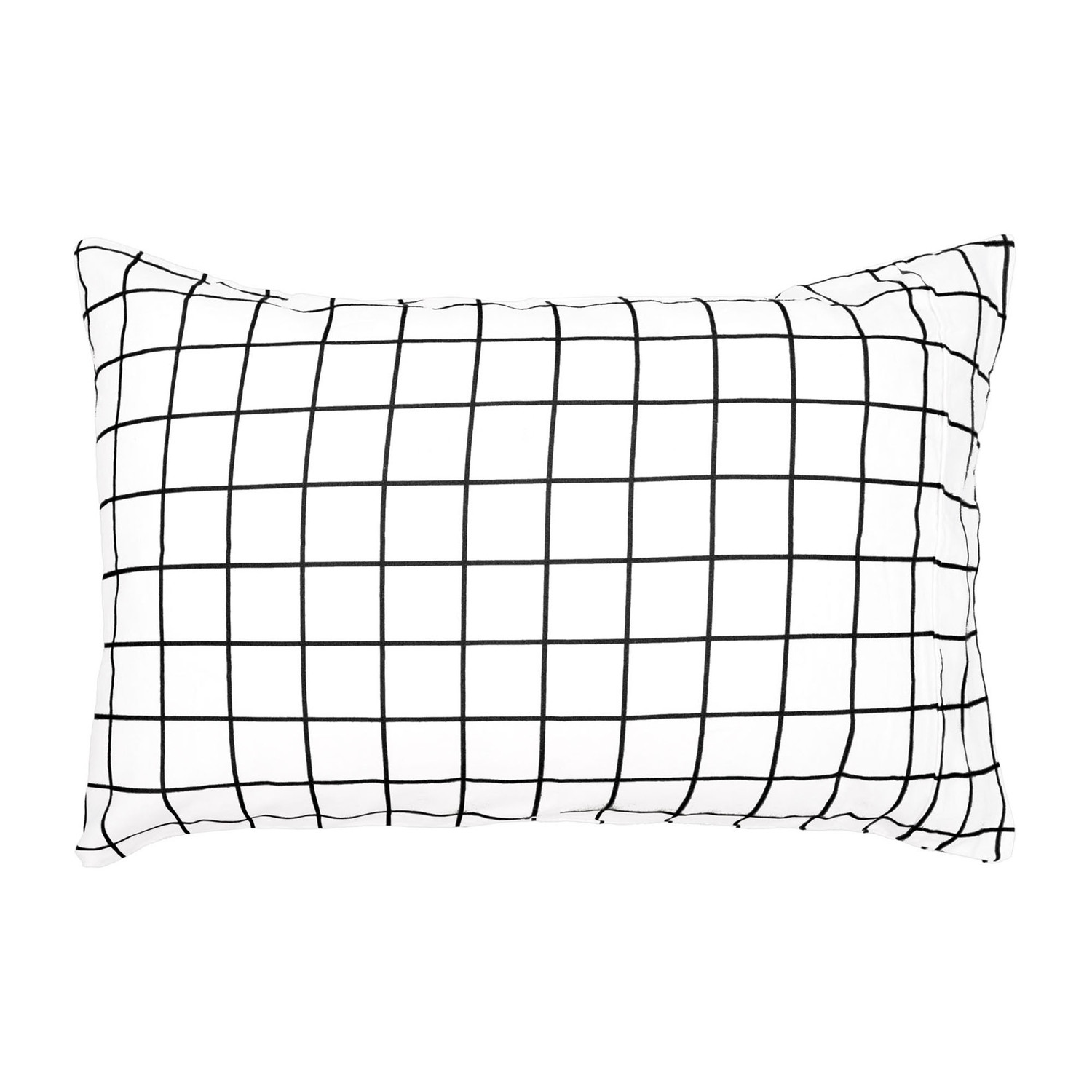 Black Tessella Cotton Flannelette Quilt Cover Set