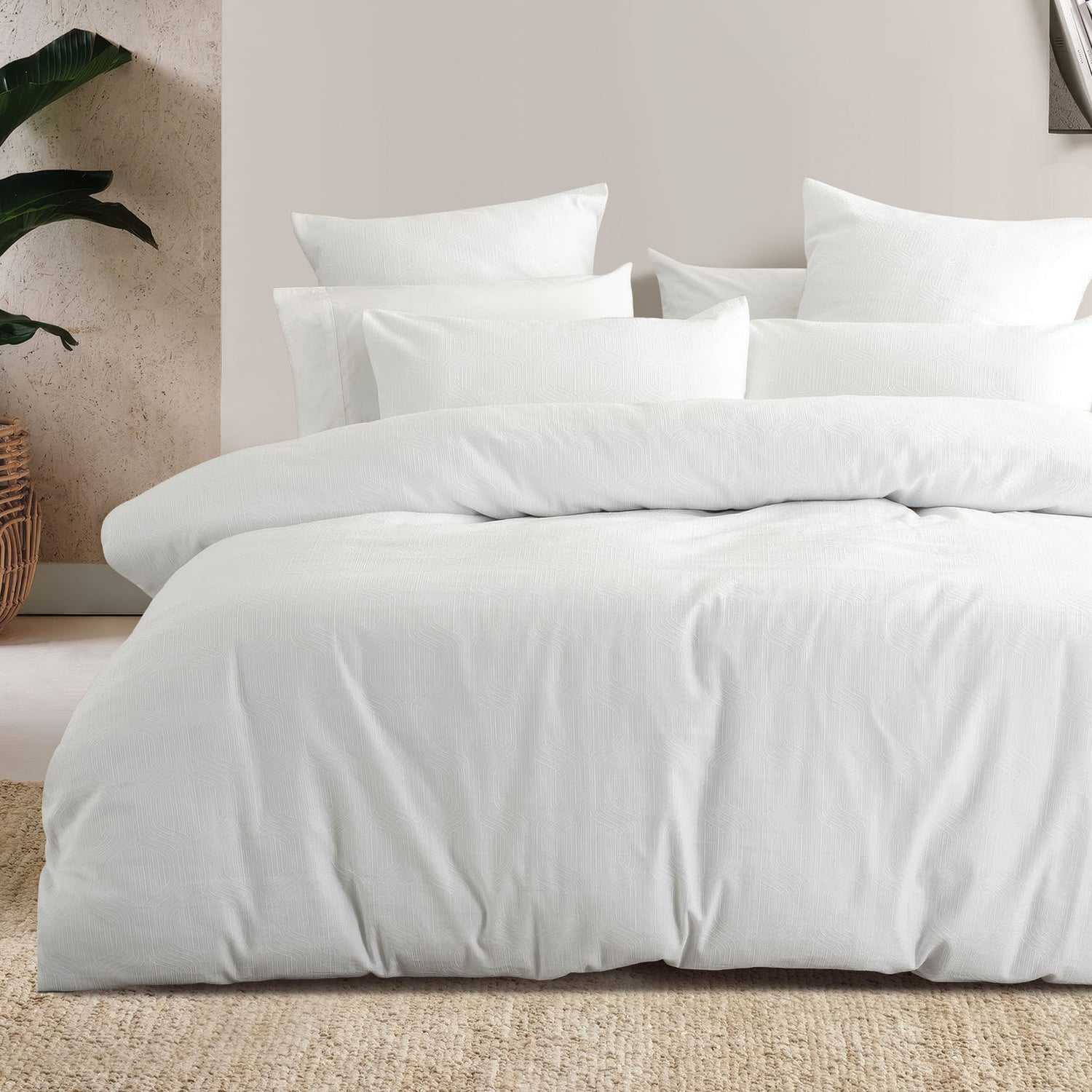 Mila Jacquard Quilt Cover Set