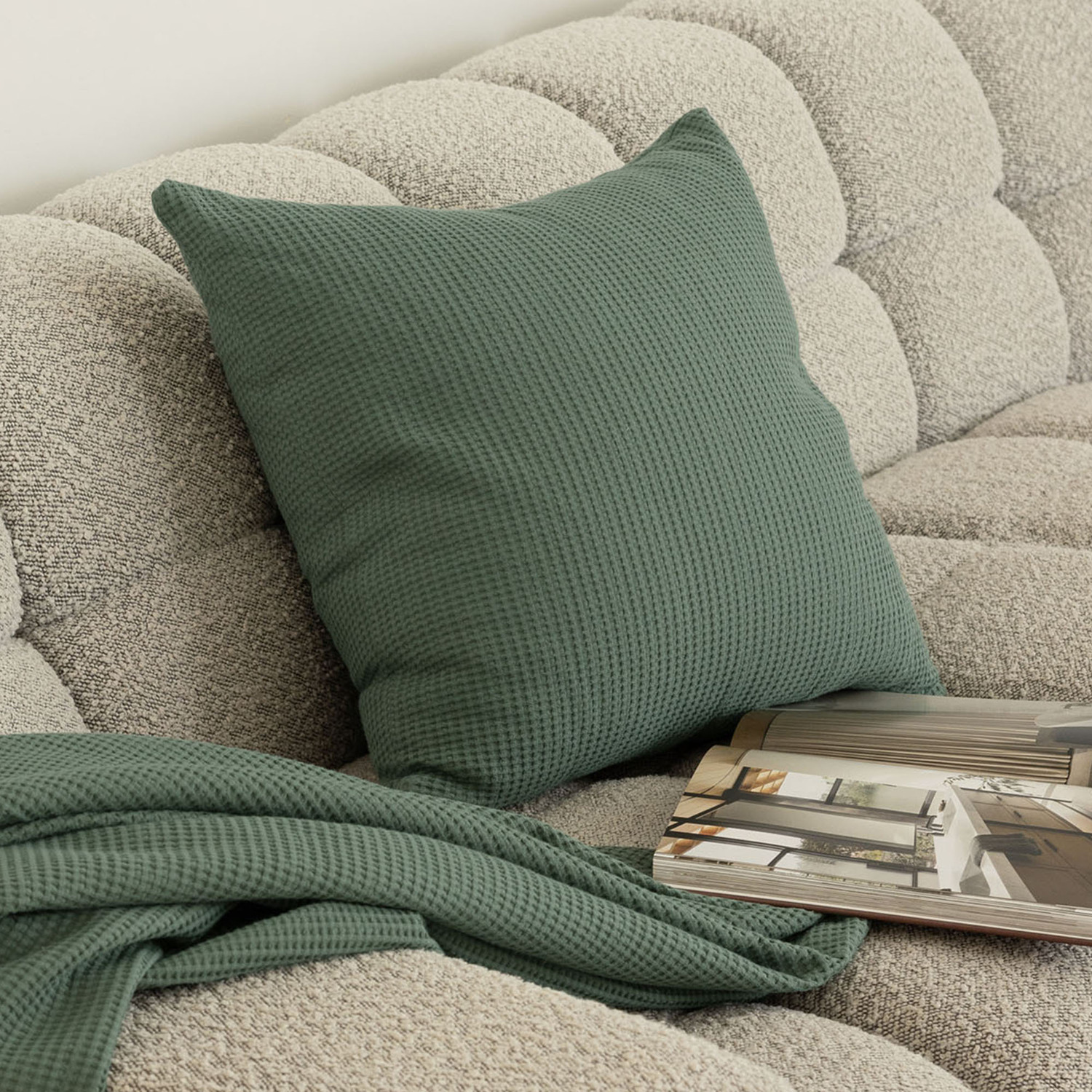 Enfys Square Washed Cotton Cushion