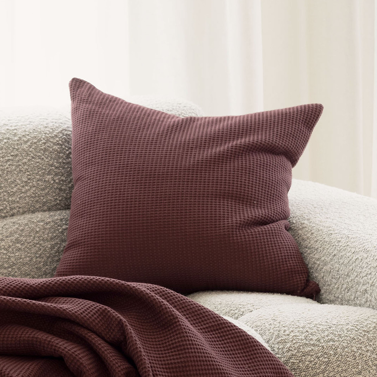 Enfys Square Washed Cotton Cushion