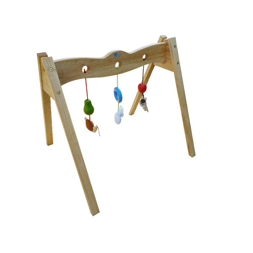 Q Toys Wooden Baby Gym Temple & ster