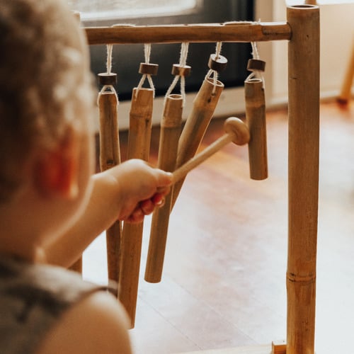 Q Toys Bamboo  Hanging Xylophone