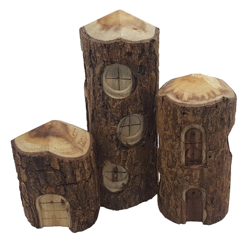 Q Toys Q Toys 3 Piece Wooden Tree House Set Temple & ster