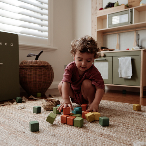 Q Toys Q Toys 25 Piece My First Colour Rubberwood Block Set | Temple ...