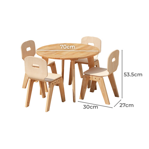 Q Toys Kids' Danish Round Table & Chairs Set