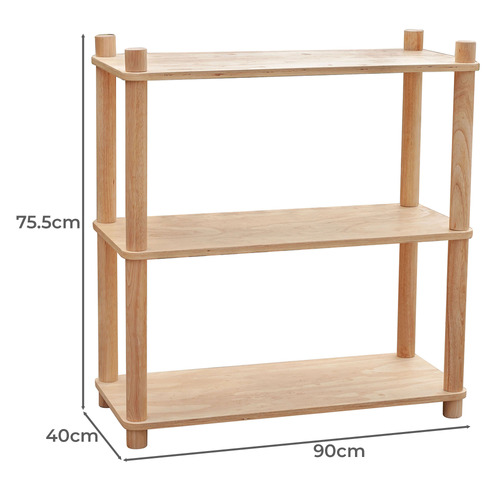 Q Toys Kids&rsquo; Montessori 3 Tier Shelf