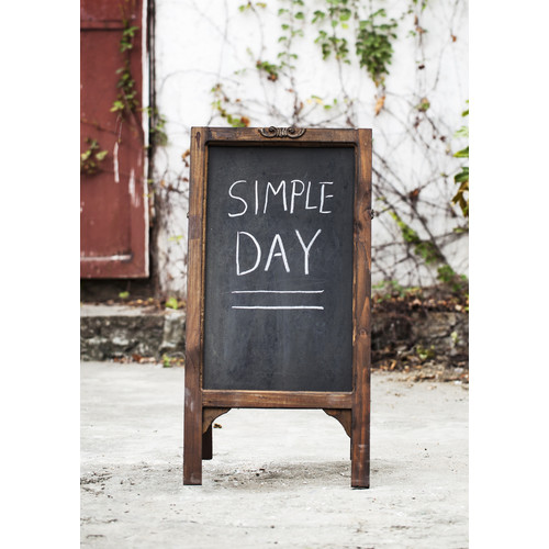 Small Standing Blackboard Temple & ster