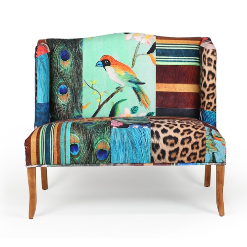 European Designed Bird Print Seat Sofa
