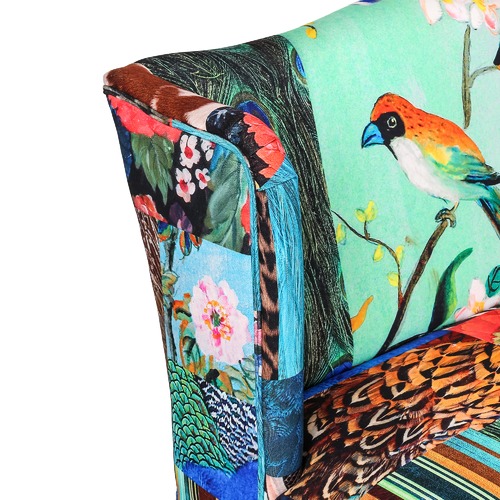 European Designed Bird Print Seat Sofa