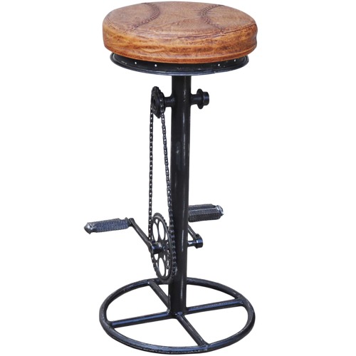 The Decor Store Brown Nida Leather Barstool Reviews Temple