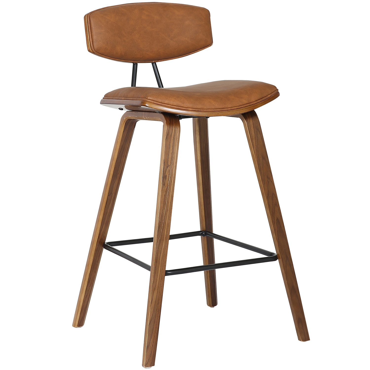 The Decor Store 69cm Tan Retro Faux Leather Barstool Reviews Temple Webster