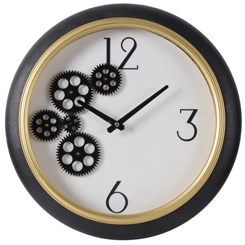 The Decor Store 40cm White & Gold Wall Clock & Reviews Temple & ster