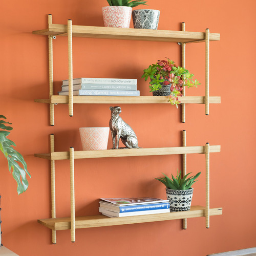 The Decor Ward 2 Tier Shelf, 2 Tier Wood Bookcase Design