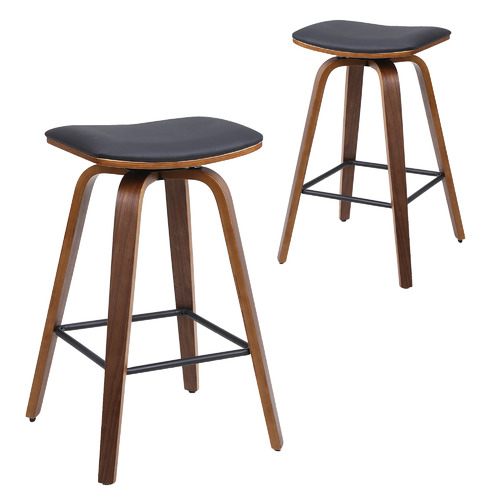 Dillon Faux Leather Barstools Temple, Brown Faux Leather Bar Stools Set Of 2