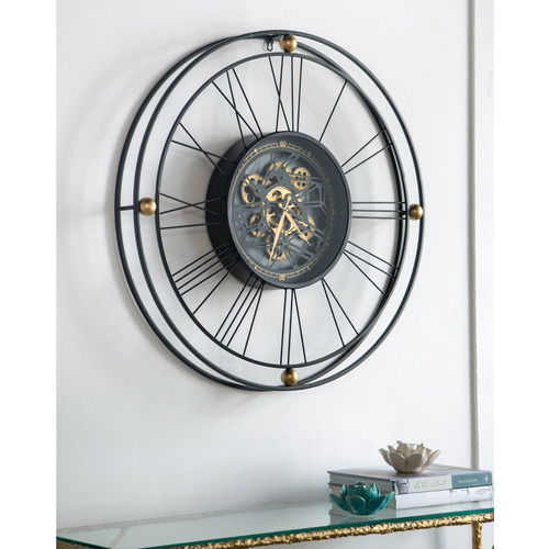 80cm Fortuna Metal Wall Clock