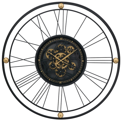 80cm Fortuna Metal Wall Clock