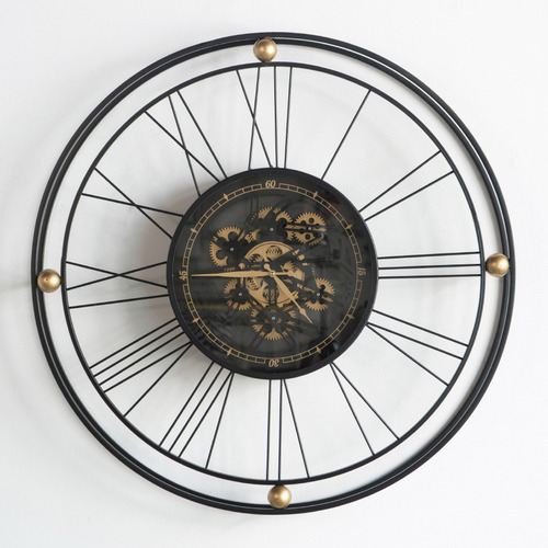 80cm Fortuna Metal Wall Clock