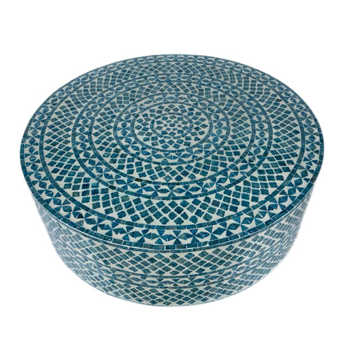The Decor Store Denise Round Capiz Shell Coffee Table Temple & ster