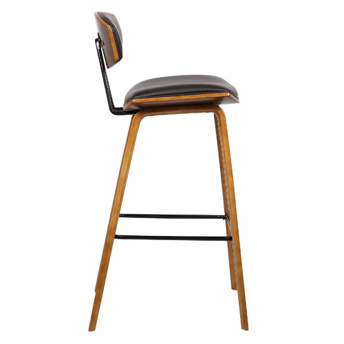 68cm Cassian PU Leather Barstool | Temple & Webster