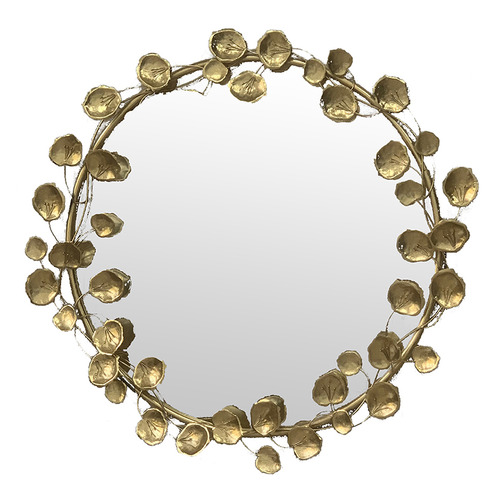 Gold Ivy Metal Wall Mirror