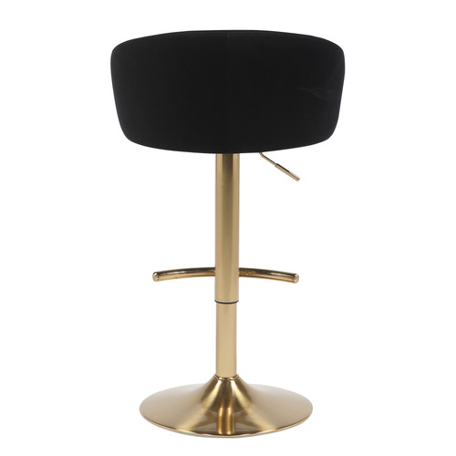 Amell Velvet Adjustable Bar Stool