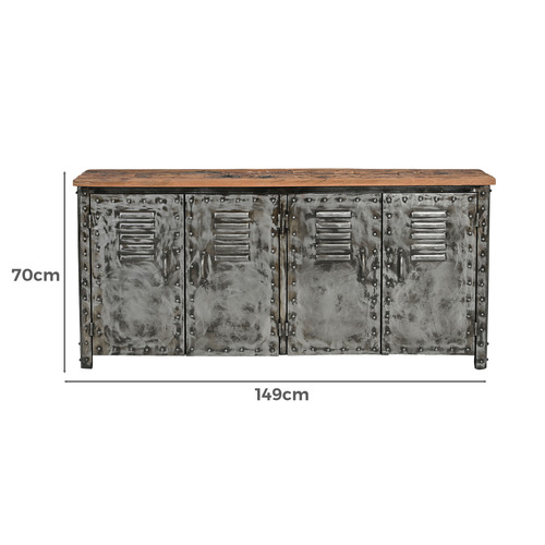 Orion 4 Door Iron Sideboard