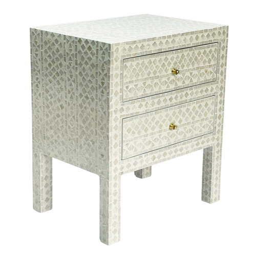 Baird Mother of Pearl Bedside Table