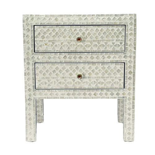 Baird Mother of Pearl Bedside Table