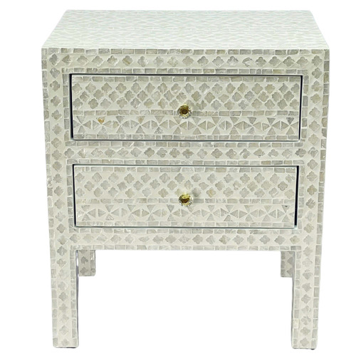 Baird Mother of Pearl Bedside Table