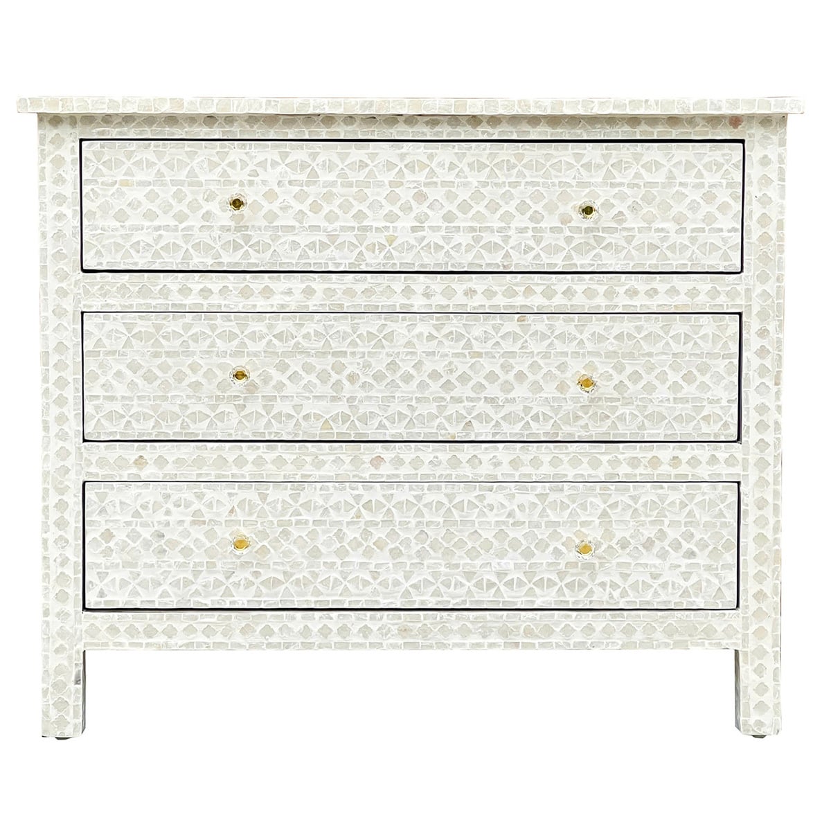 Daena Mother of Pearl 3 Drawer Chest