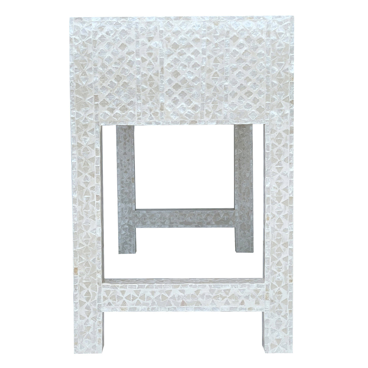 Daena 3 Drawer Mother of Pearl  Console Table
