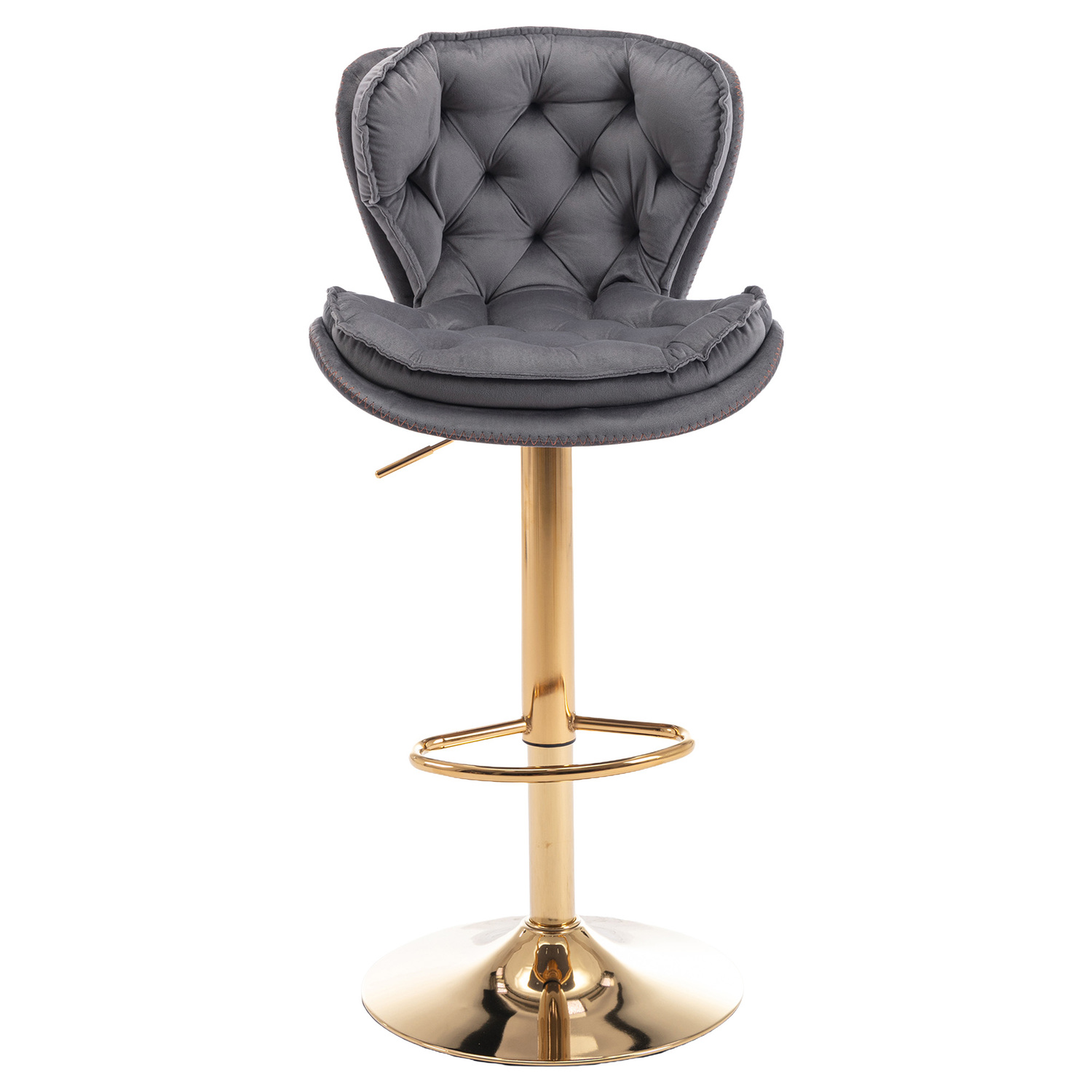 Dianne Velvet Adjustable Bar Stool