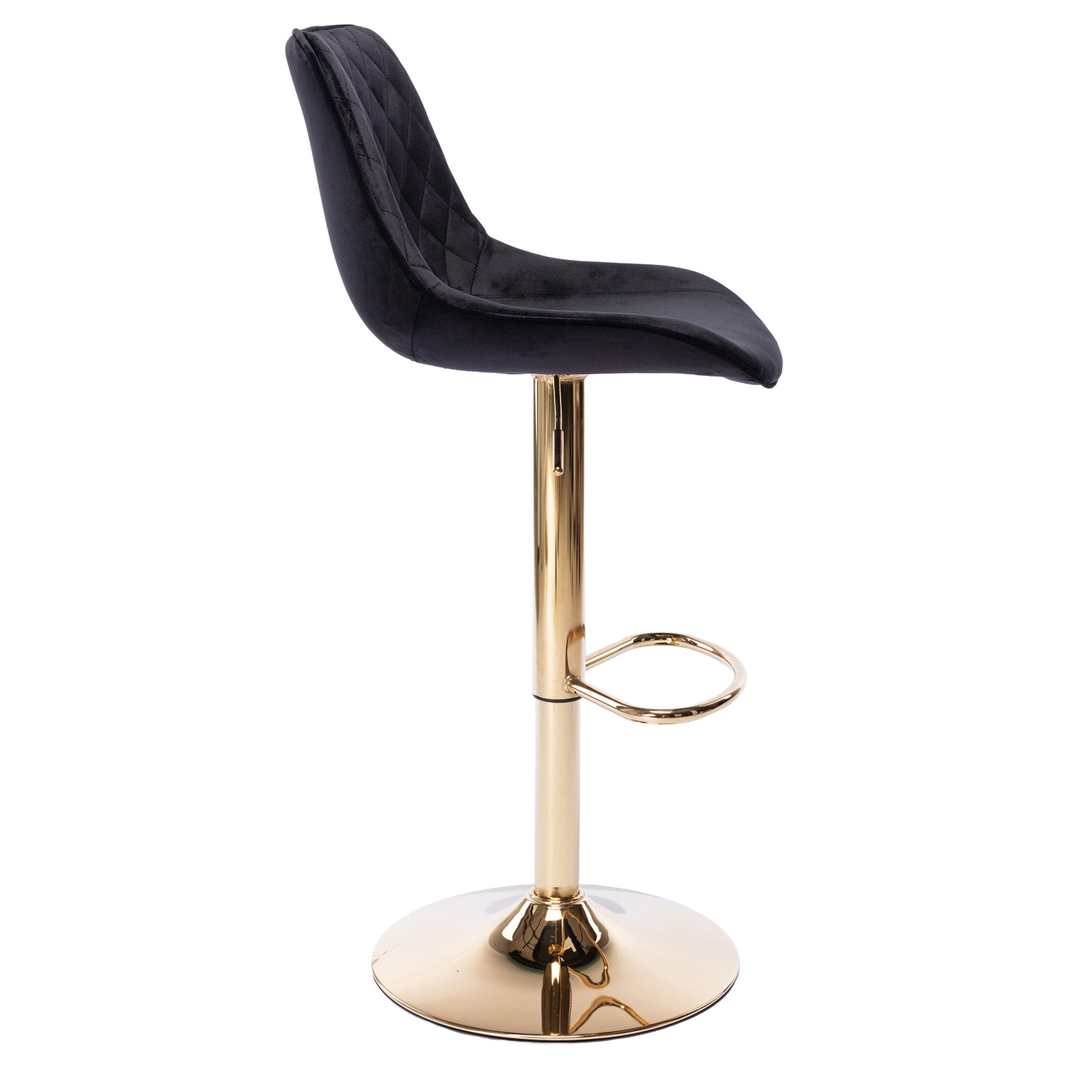 Kris Velvet Adjustable Bar Stool