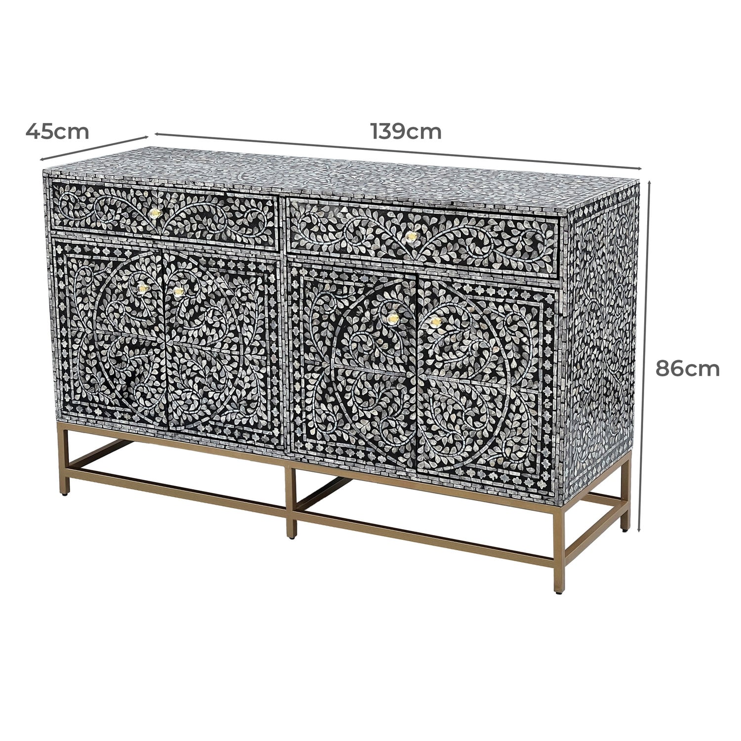 Jair 2 Drawer Sideboard