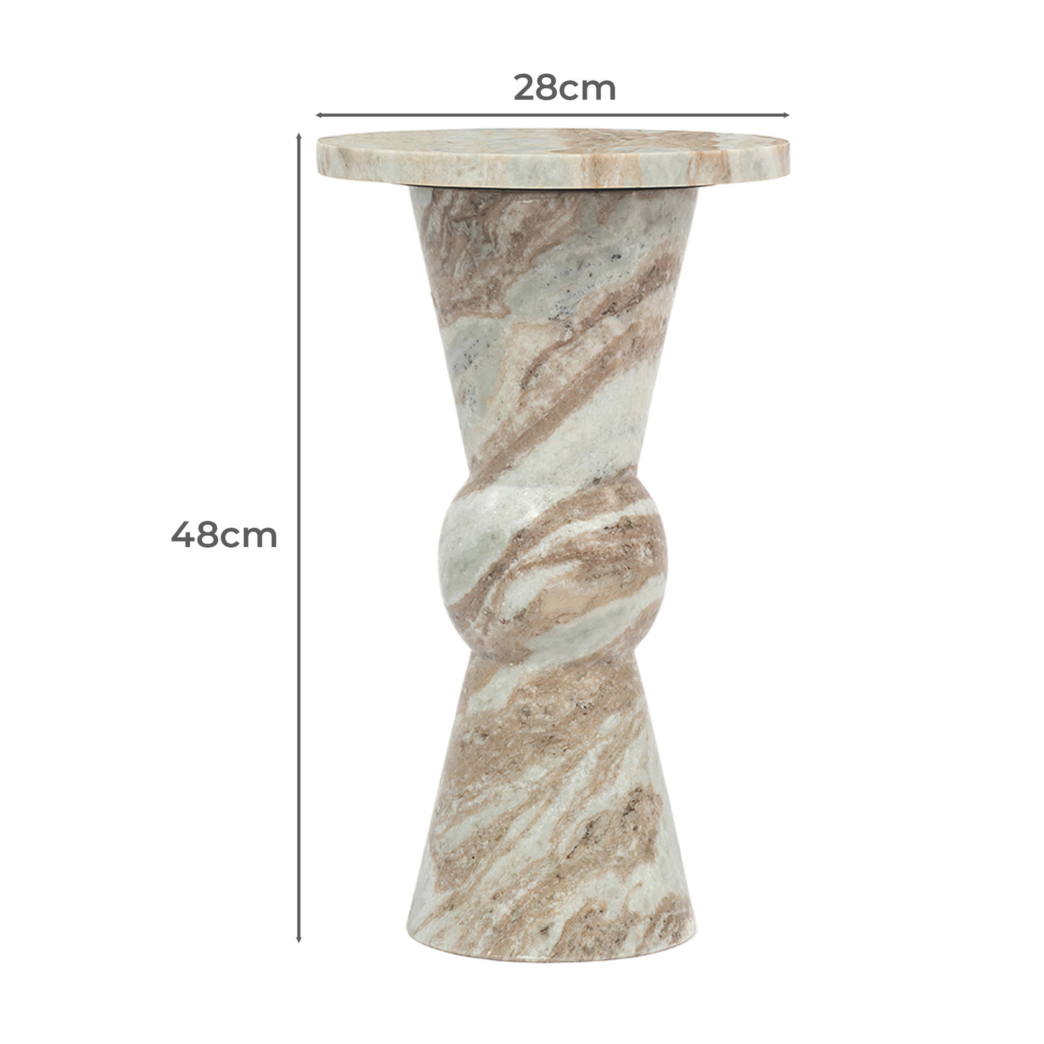 Jetro Indian Marble Side Table