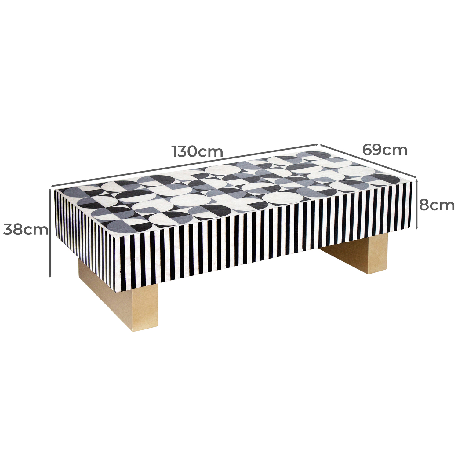 Oswego Mother of Pearl Coffee Table