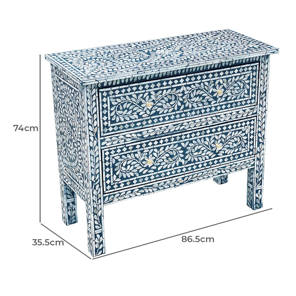 Cosima Mother of Pearl 2 Drawer Chest