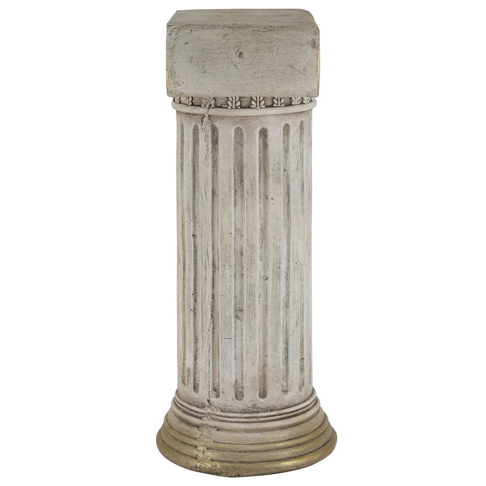 Flavel Pedestal Side Table