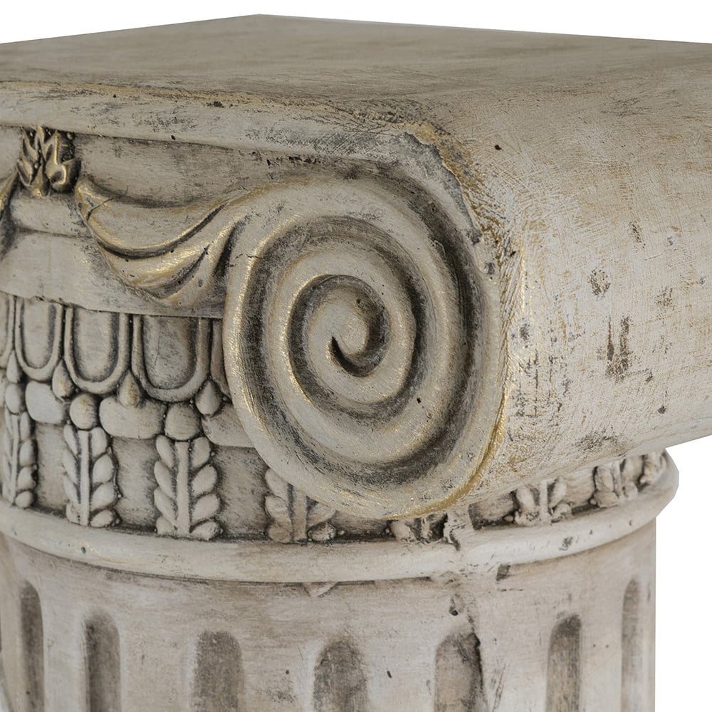 Flavel Pedestal Side Table