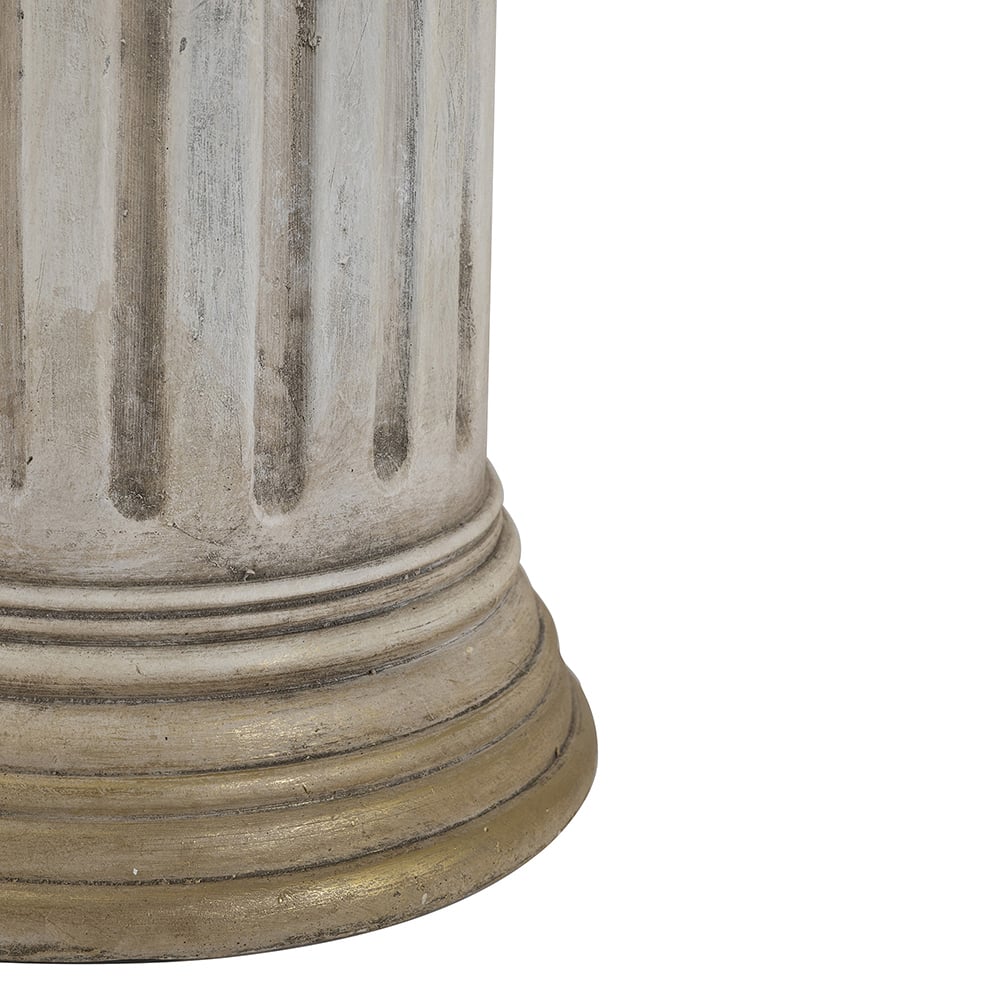 Flavel Pedestal Side Table