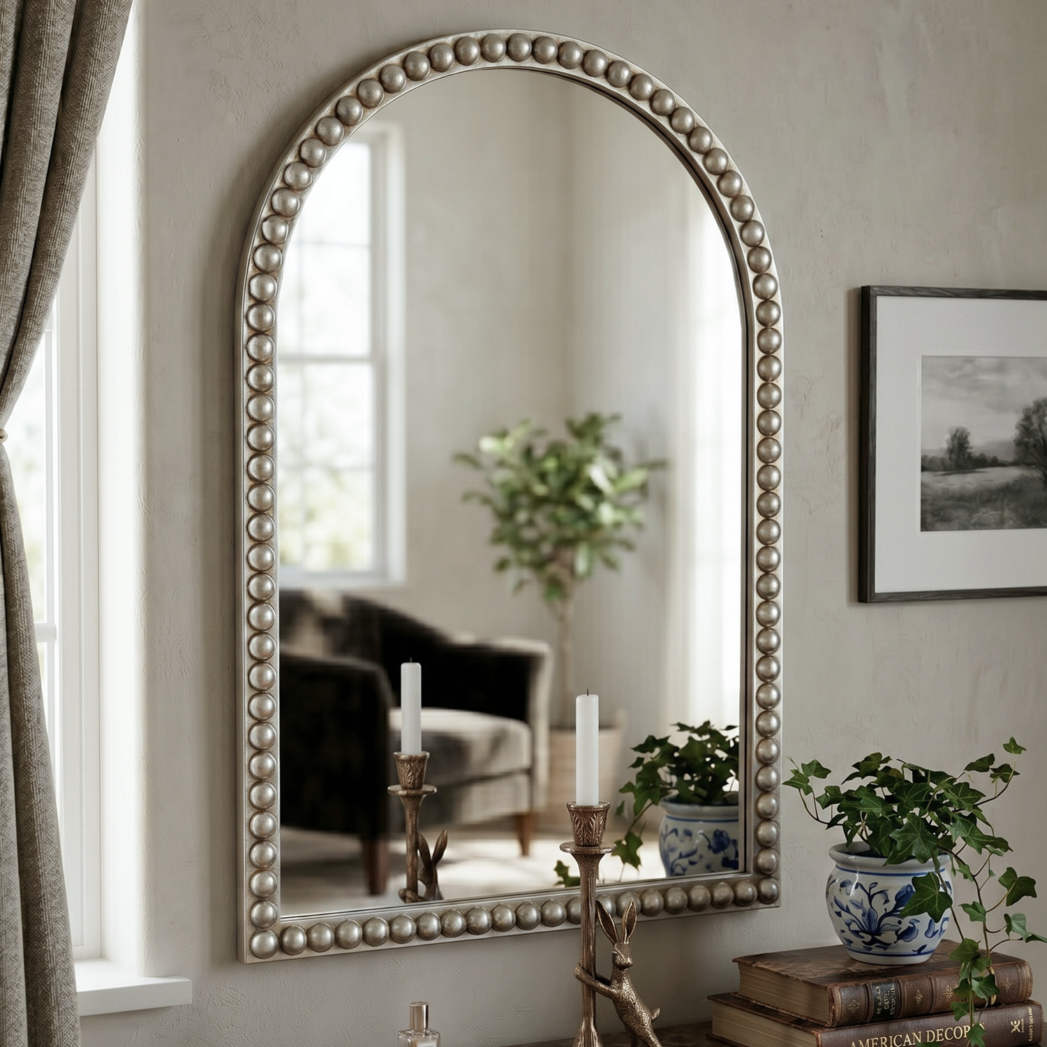 Tivian Iron Wall Mirror