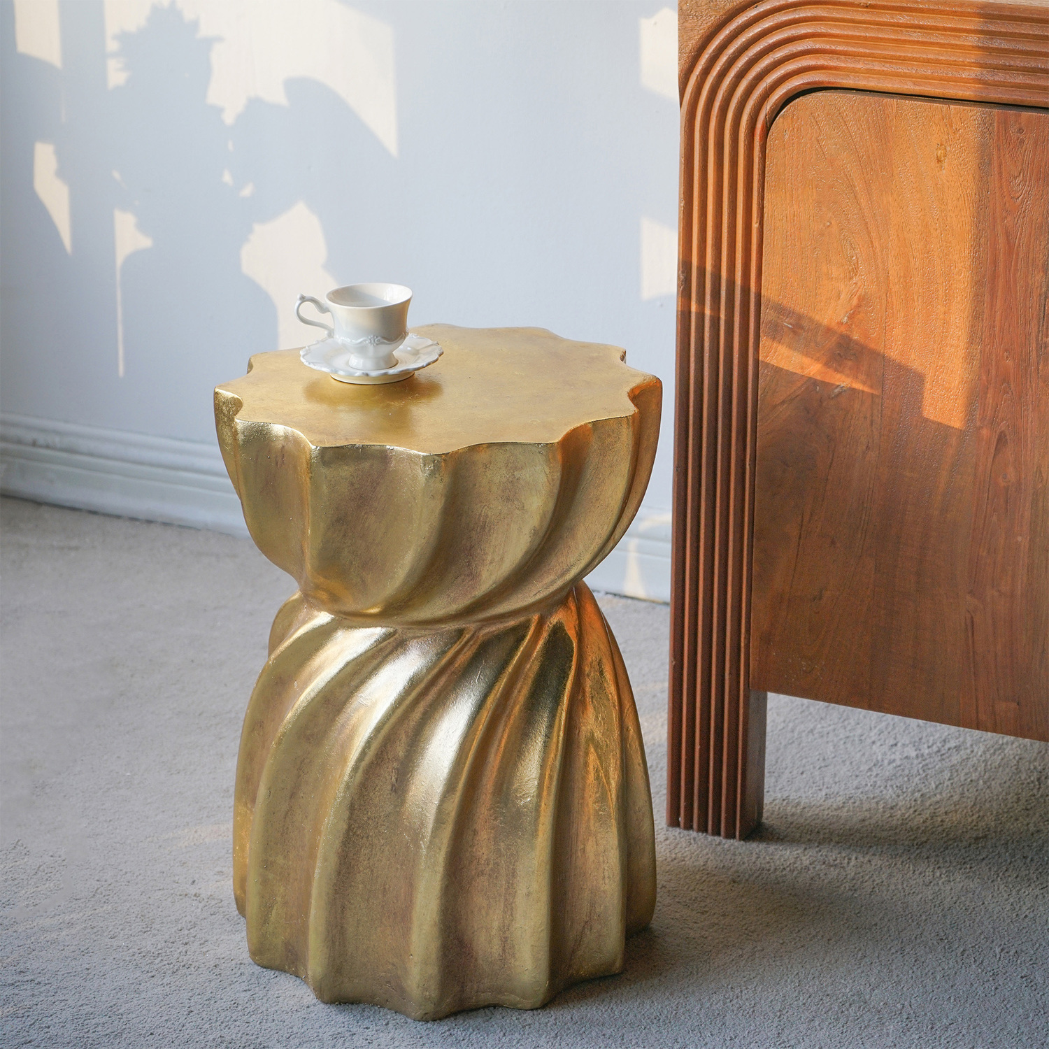 Rangi Spiral Side Table