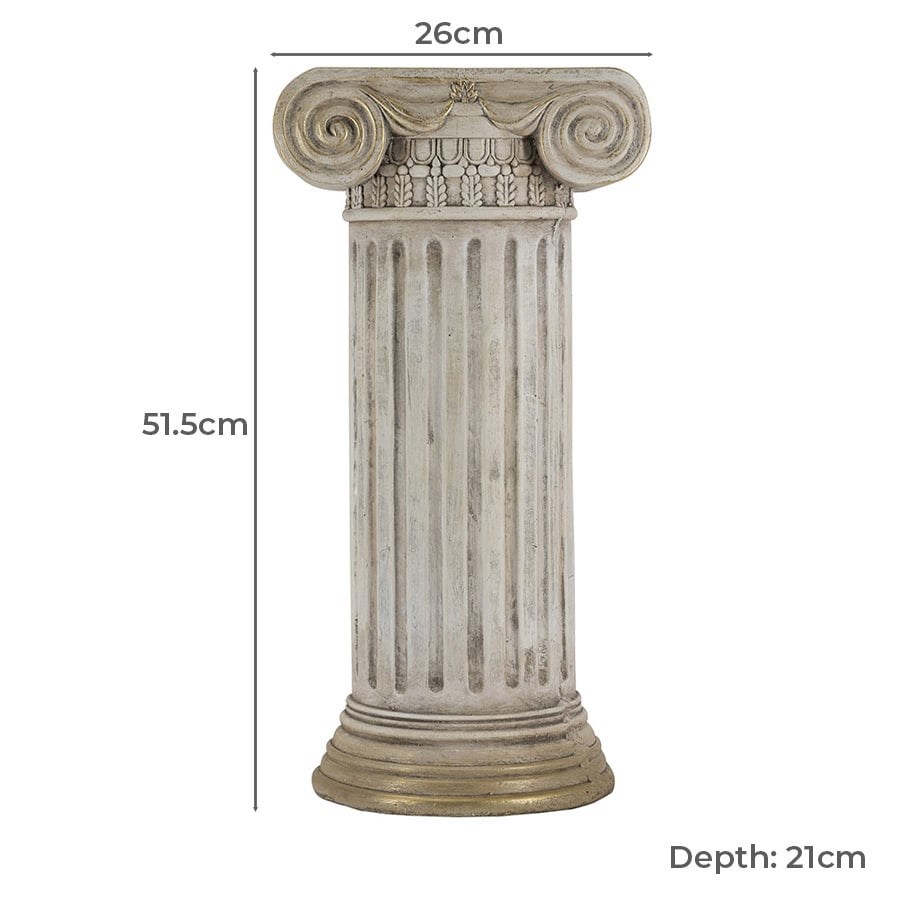 Flavel Pedestal Side Table