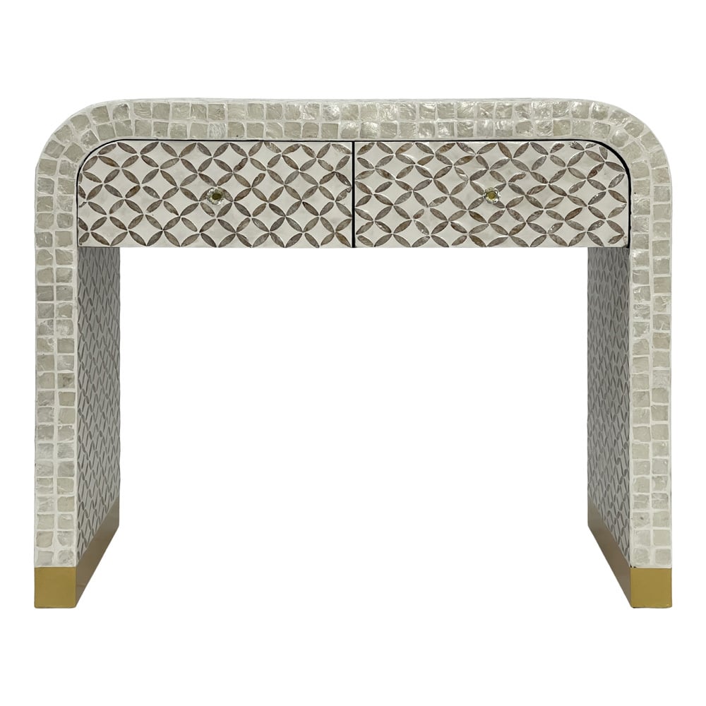 Ilias Mother of Pearl Console Table