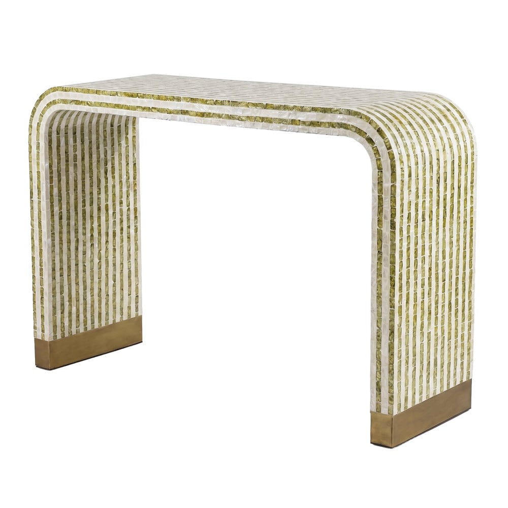 Ansel Mother of Pearl Console Table