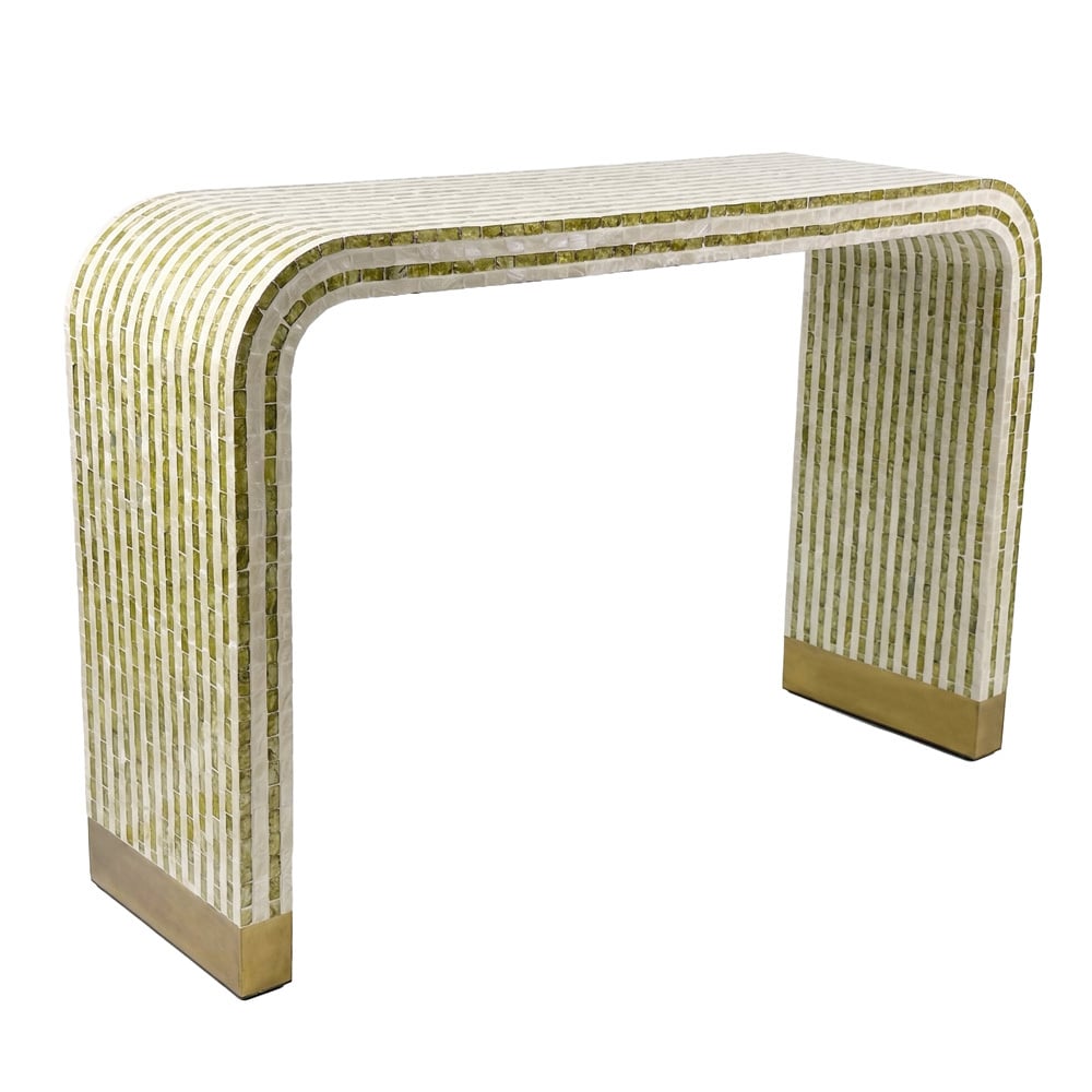 Ansel Mother of Pearl Console Table