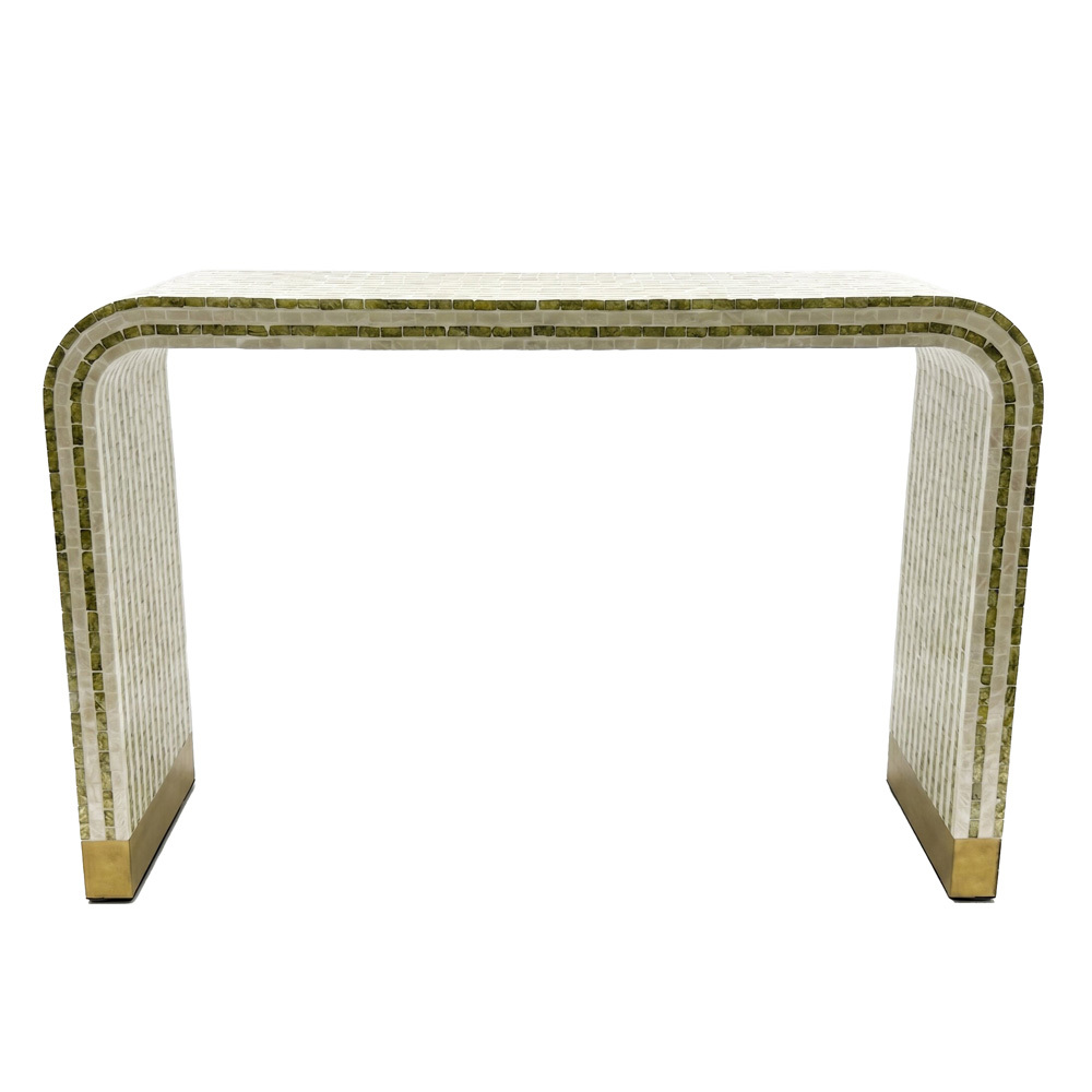 Ansel Mother of Pearl Console Table